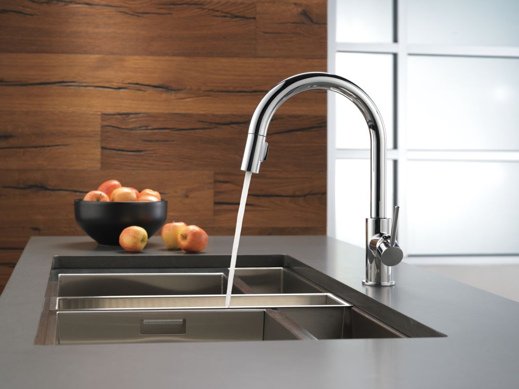 Faucetcom 9159-AR-DST in Arctic Stainless by Delta Faucetcom 9159-AR-DST in Arctic Stainless by Delta