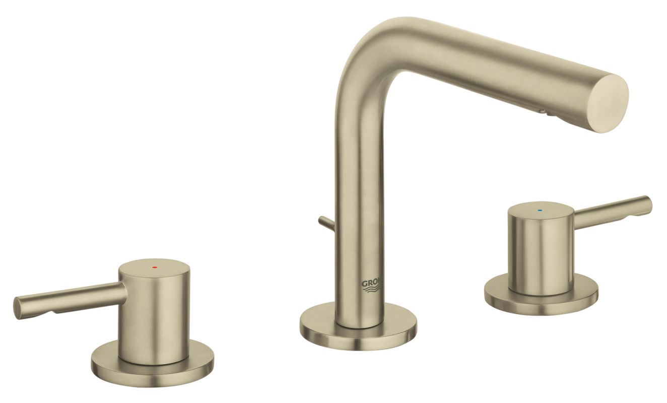 Grohe 124060 Warm Brushed Nickel Essence Widespread Bathroom Faucet