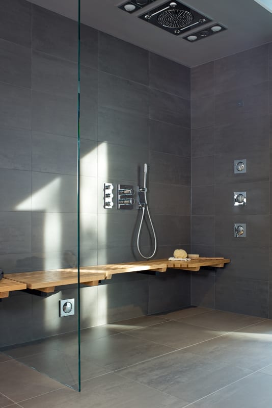 Faucet.com | F-Digital 350 CF Steam Shower in Starlight Chrome by Grohe