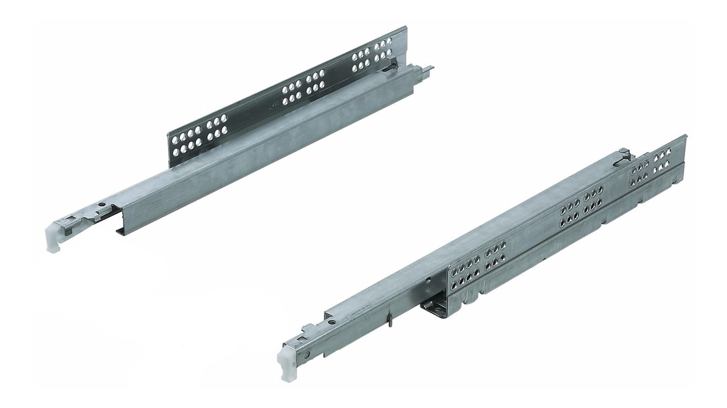 Hafele 421.23.855 Zinc Plated SALICE 22 Inch Full Extension Undermount