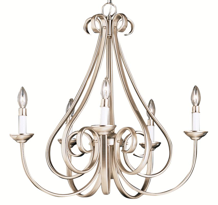 Kichler 2021NI Brushed Nickel Dover 5 Light 26" Wide Single Tier Candle