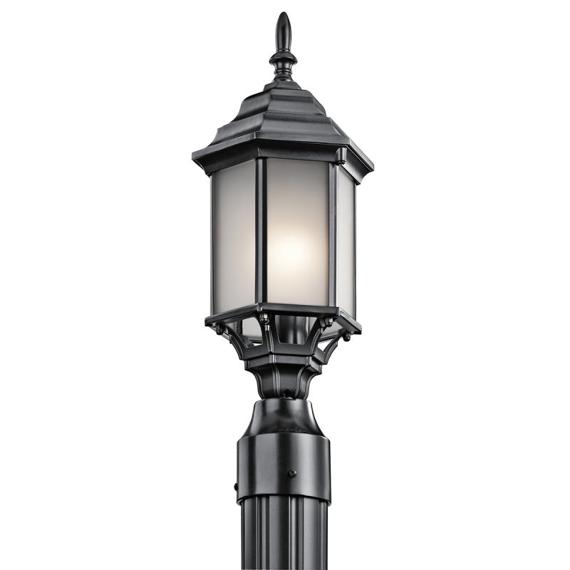 Kichler 49256BKS Black Chesapeake 1 Light Outdoor Post Light