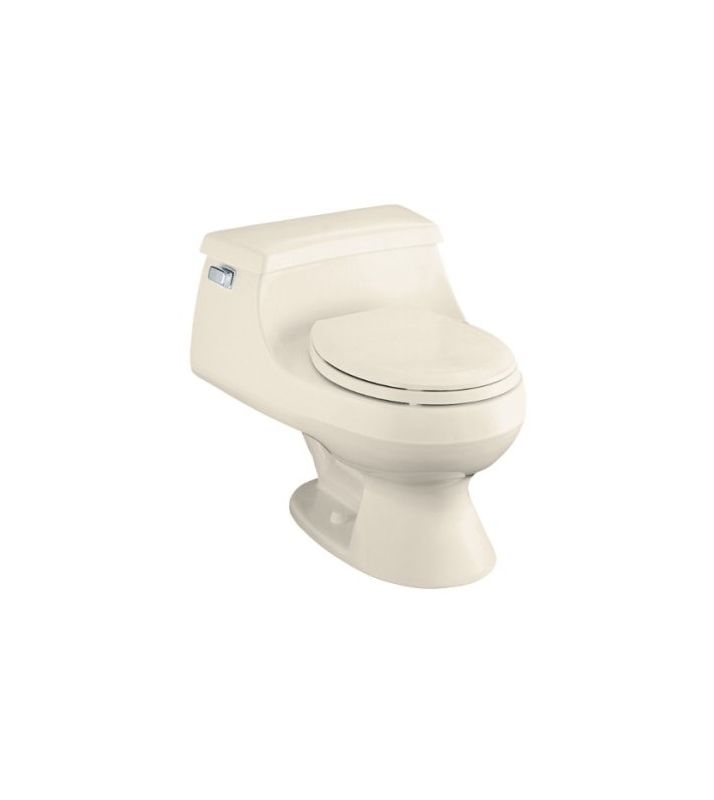Kohler K338647 Almond Rialto Onepiece Round Front Toilet with Seat