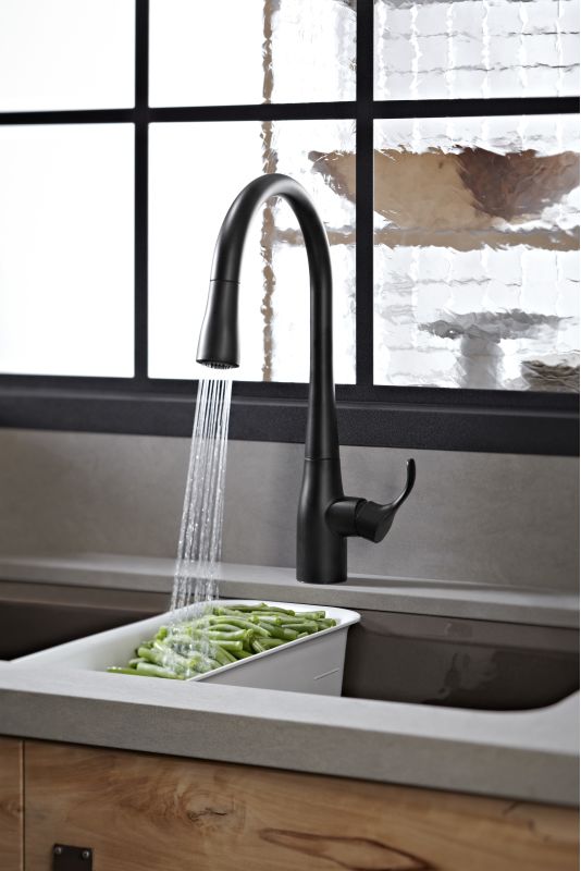 Faucet.com | K-596-BL in Matte Black by Kohler