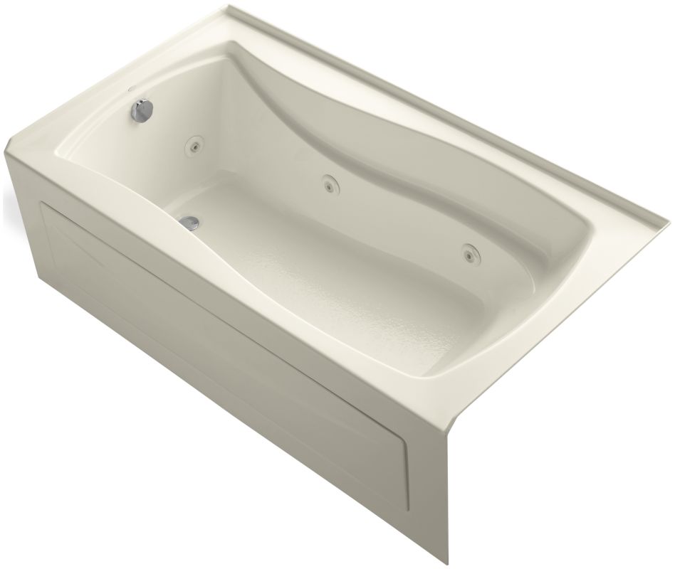 Kohler K1224HL47 Almond Mariposa Collection 66" Three Wall Alcove