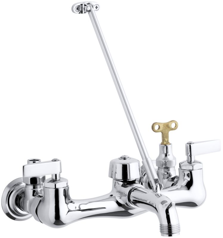 Kohler K8908CP Polished Chrome Kinlock service sink faucet with loose