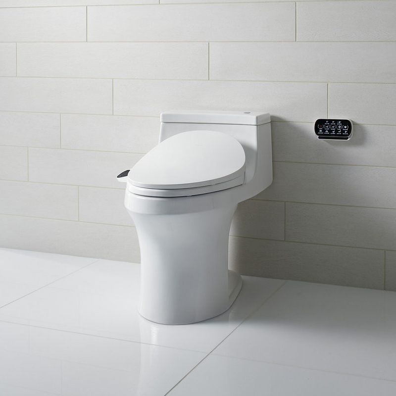 Kohler K-4000/K4108 white San Souci 1.28 GPF Elongated Comfort Height ...