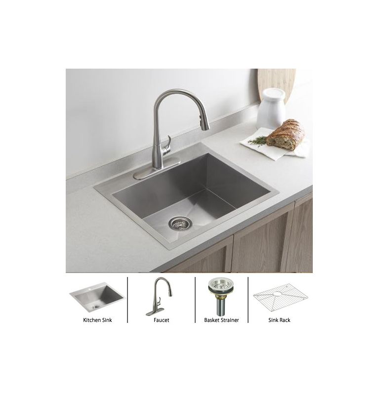 ... Sink / Stainless Basket Strainer Complete Kitchen Sink and Accessories