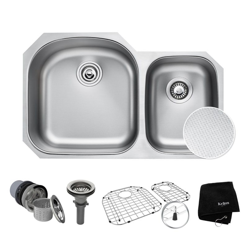 Kraus KBU23E Stainless Steel Outlast MicroShield 32-3/8