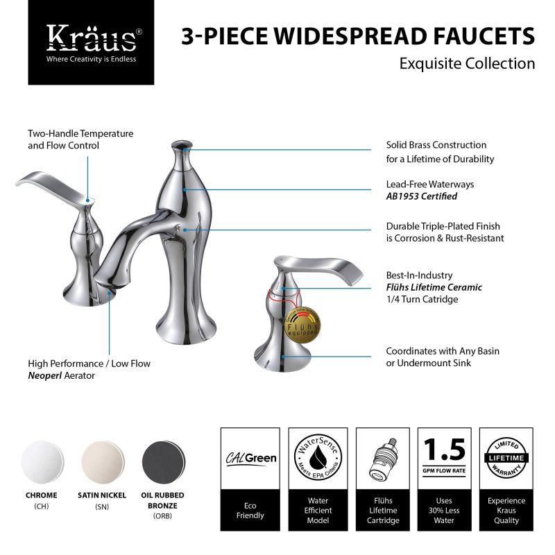 KEF15603BN in Brushed Nickel by Kraus