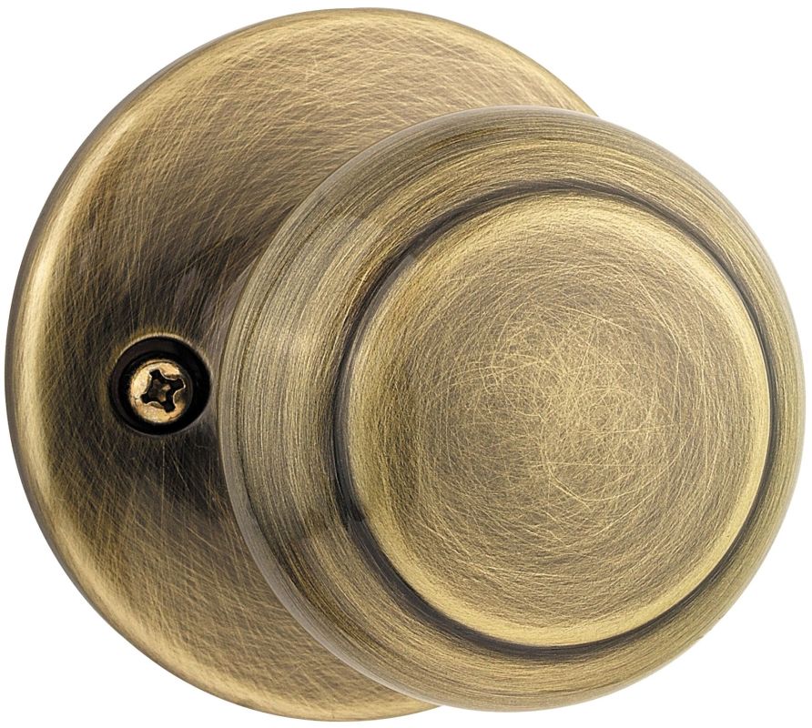 Kwikset 488CV5 Antique Brass Single Dummy Cove Knob