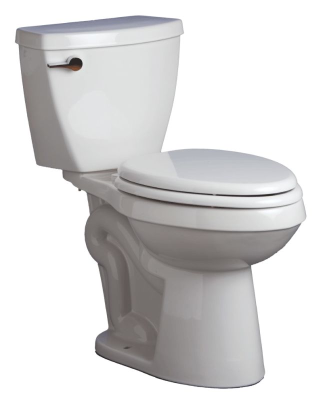 Mirabelle MIRBD250ECWH/MIRBD200RWH White Bradenton TwoPiece Elongated
