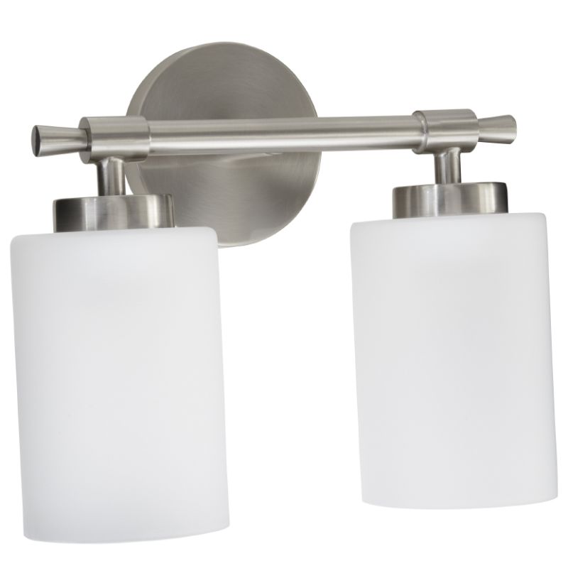 MIRMLED2LGTBN in Brushed Nickel by Mirabelle