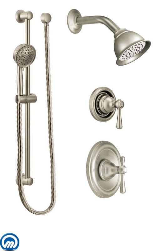 Moen 535BN Brushed Nickel Pressure Balanced Shower System with Shower