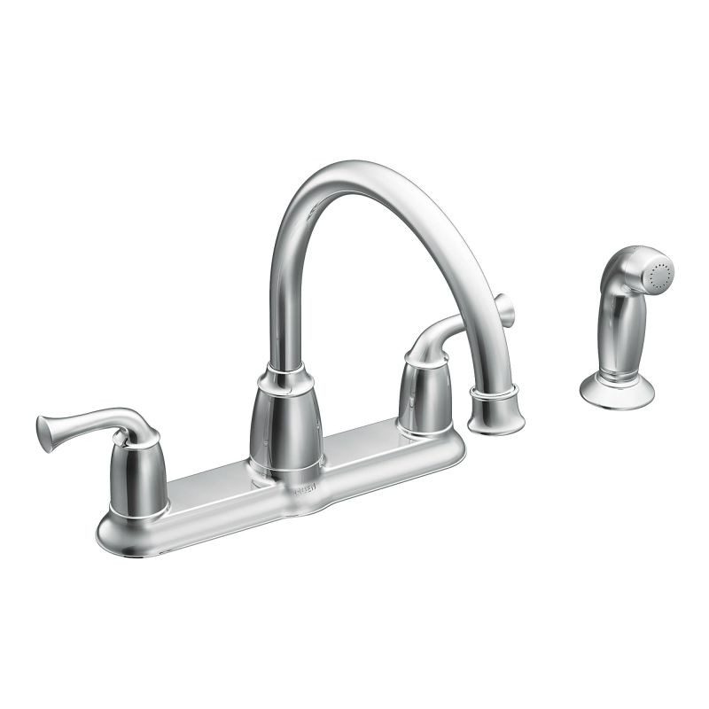 Moen CA87553 Chrome High-Arc Kitchen Faucet with Side Spray from the