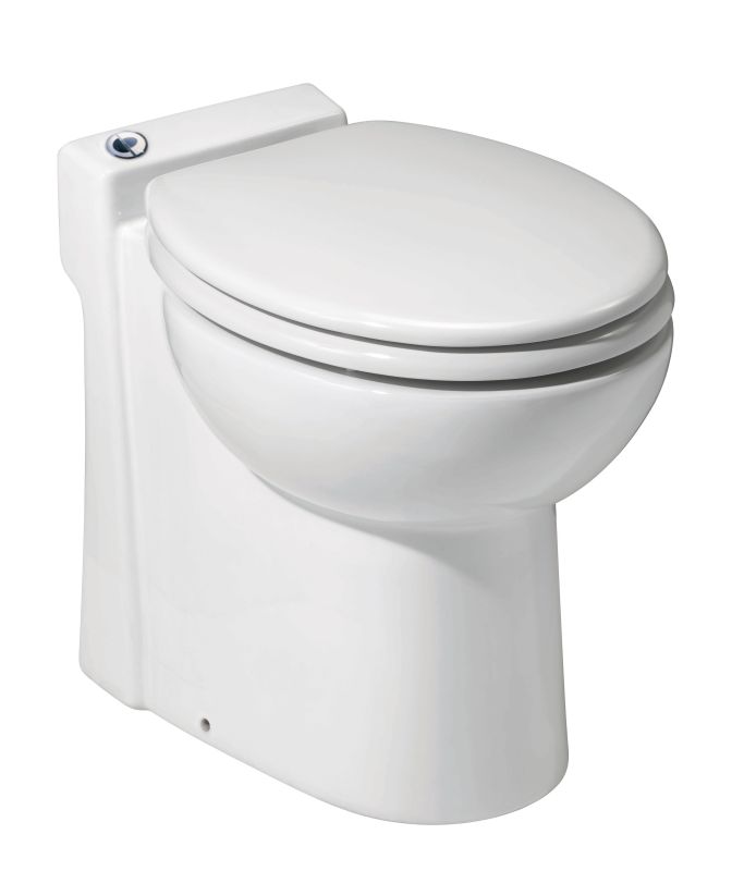 Saniflo 023 White 48 Ounce, OnePiece Toilet With Macerator