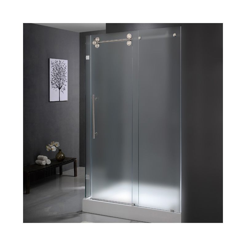 Faucet Com Vg6051chmt48r In Frosted Glass Chrome By Vigo To View Larger Image