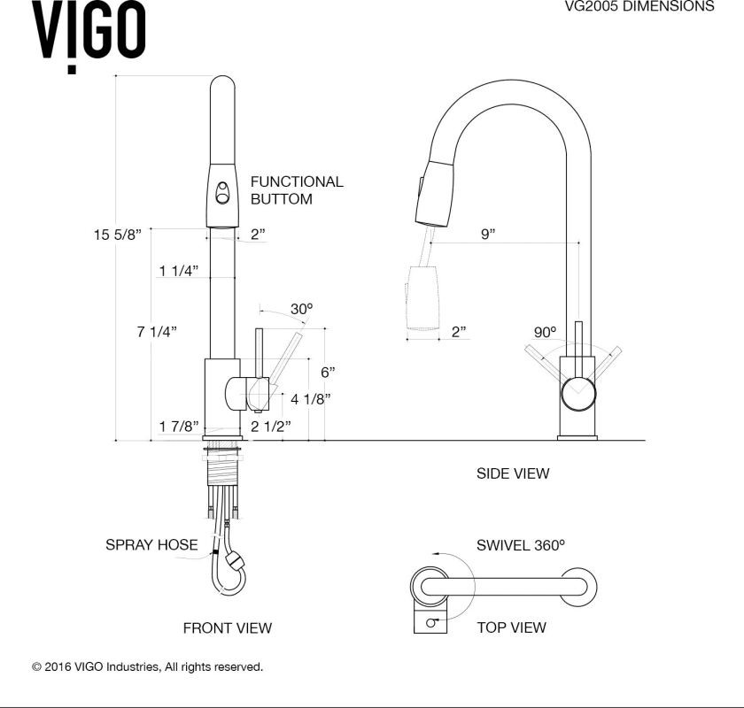 VG02005CH in Chrome by Vigo