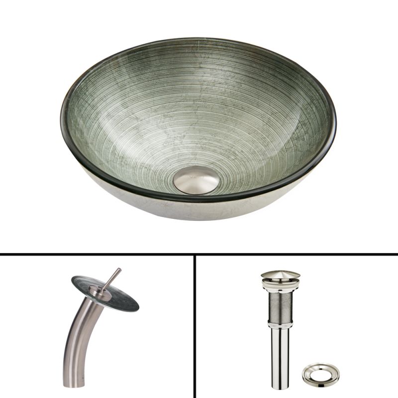 Vigo Brushed Nickel 1 Handle Single Hole Bathroom Sink Faucet Faucet Com Vgt053bnrnd In Brushed Nickel By Vigo Bathroom Faucets 1 Handle Single Hole Sink