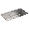 Kohler K-3821-1-NA Stainless Steel Vault 33