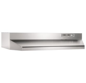 broan range stainless steel washable hood cfm cabinet wide inch under axial economy fan filters build larger sold