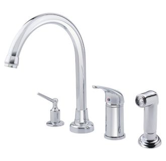 Danze D409012 Chrome Kitchen Faucet Includes Side Spray