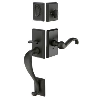 Emtek 451411us19 Flat Black Rectangular Sectional Single Cylinder Keyed Entry Sandcast Bronze Emtek Hardware Templates