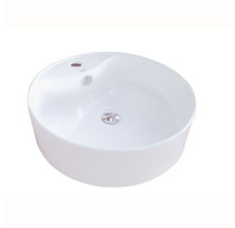 Kingston Brass EV4104 White 18-1/8" Round Vitreous China ...