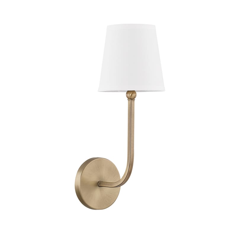 1 Light Wall Sconce In Transitional Style 6 High By 17 Wide-Aged Brass Finish Capital Lighting 619311Ad-674