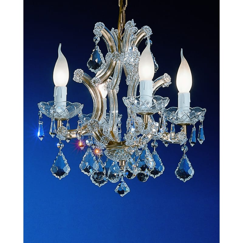16 LIGHT CHANDELIER WITH BLUE AND BOHEMIAN CRYSTALS 16 LIGHT CHANDELIER WITH BLUE AND BOHEMIAN CRYSTALS