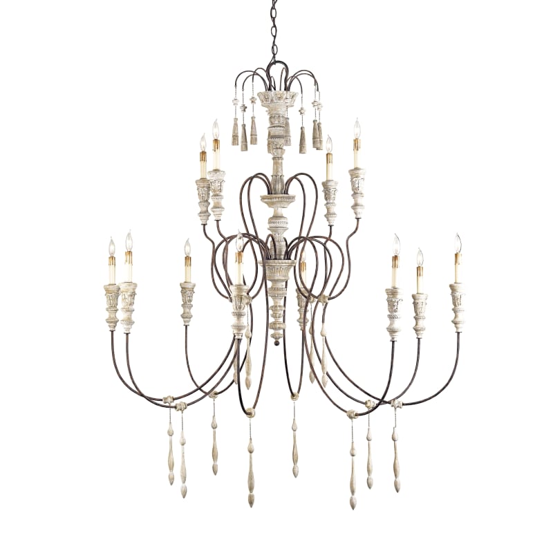 Currey & Company Large Crystal Lights Chandelier | Kitchens Currey & Company Large Crystal Lights Chandelier | Kitchens