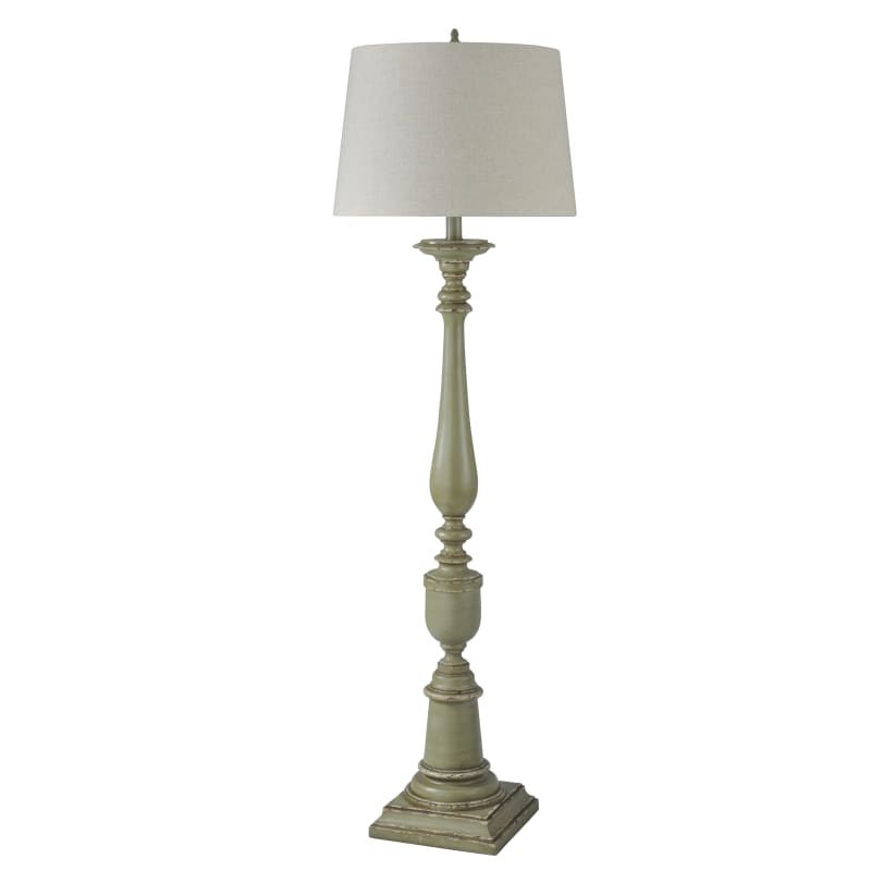 Single Light 65 Tall Buffet Floor Buffet Lamps | Crystal Lamp Shade