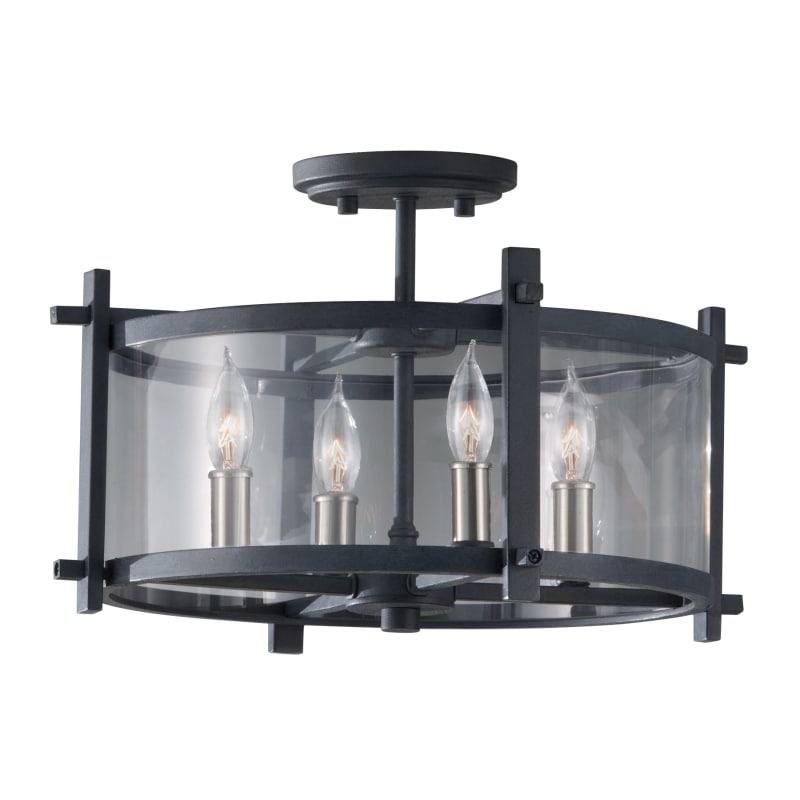 Ethan 4 Light Antique Forged IronBrushed Steel Mini Chandelier Shade Ethan 4 Light Antique Forged IronBrushed Steel Mini Chandelier Shade