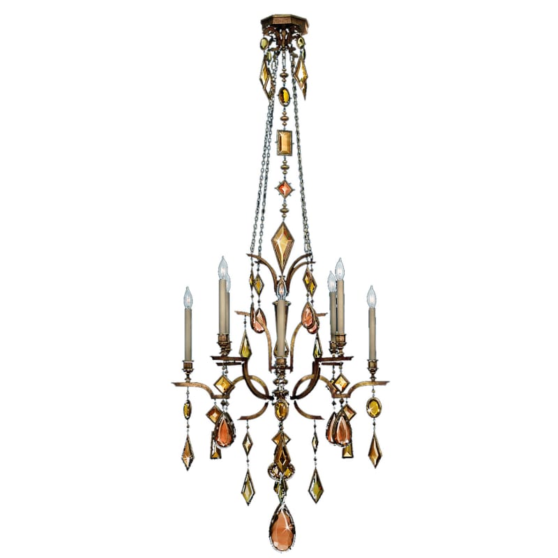 Gem 8 Light Chandelier Bronze Gem 8 Light Chandelier Bronze
