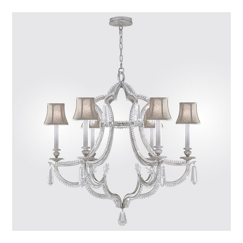 Six Light Weathered Silver Up Chandelier Six Light Weathered Silver Up Chandelier