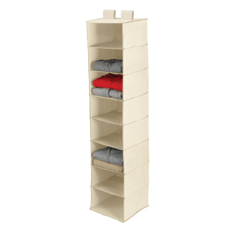 Honey Can Do Hanging Organizer with 8 Shelves, Beige
