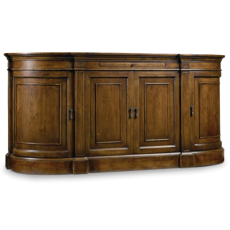 Hooker Furniture 5447-75903 Archivist 80" Wide Rubberwood Traditional Style Buff