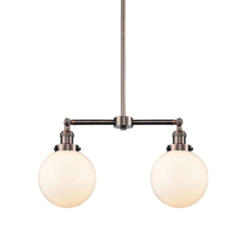Innovations Lighting 207 BB G202 8 LED Large Beacon LED 22 inch Brushed Brass Chandelier Ceiling Light, Franklin Restoration Innovations Lighting 207 BB G202 8 LED Large Beacon LED 22 inch Brushed Brass Chandelier Ceiling Light, Franklin Restoration