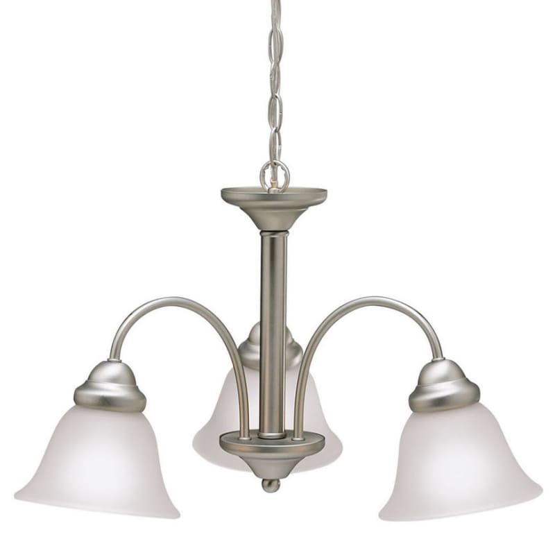 Bolla Chain Chandelier in 3, 5 or 9 Light w Brushed Nickel Bolla Chain Chandelier in 3, 5 or 9 Light w Brushed Nickel