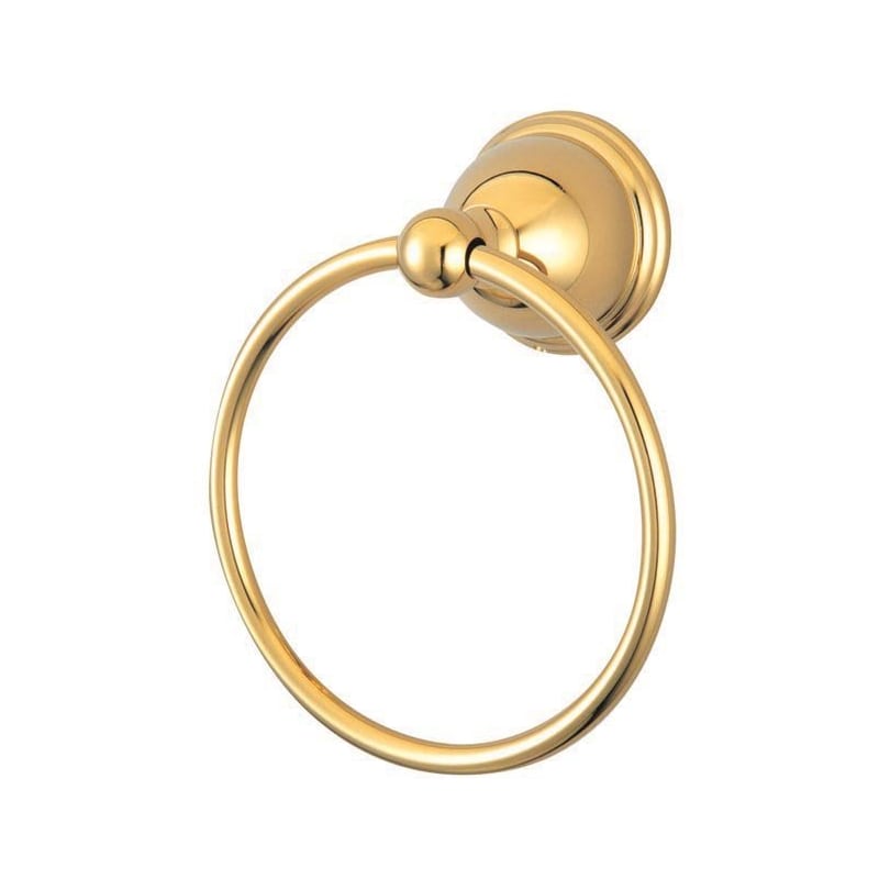 Kingston Brass BA3964PB Restoration 6 Inch Towel Ring - Polished Brass