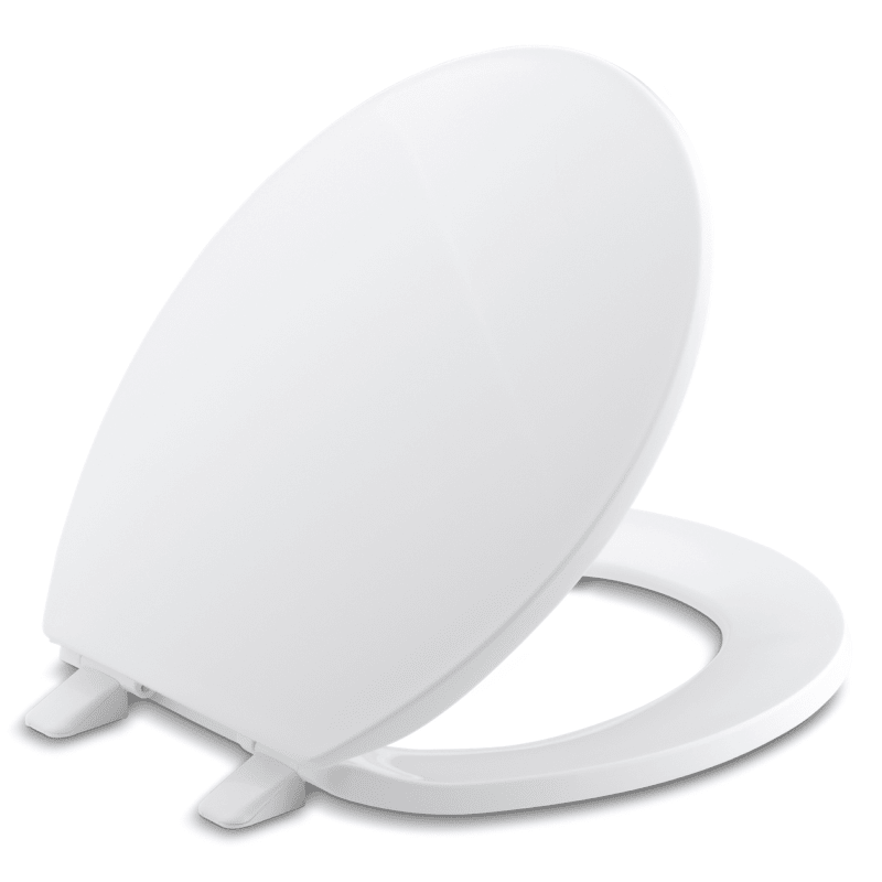 Kohler 129934 Brevia Round Toilet Seat with Quick-Release Hinges White