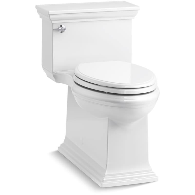 KOHLER Memoirs Stately 1-piece 1.28 GPF Single Flush Elongated Toilet in White