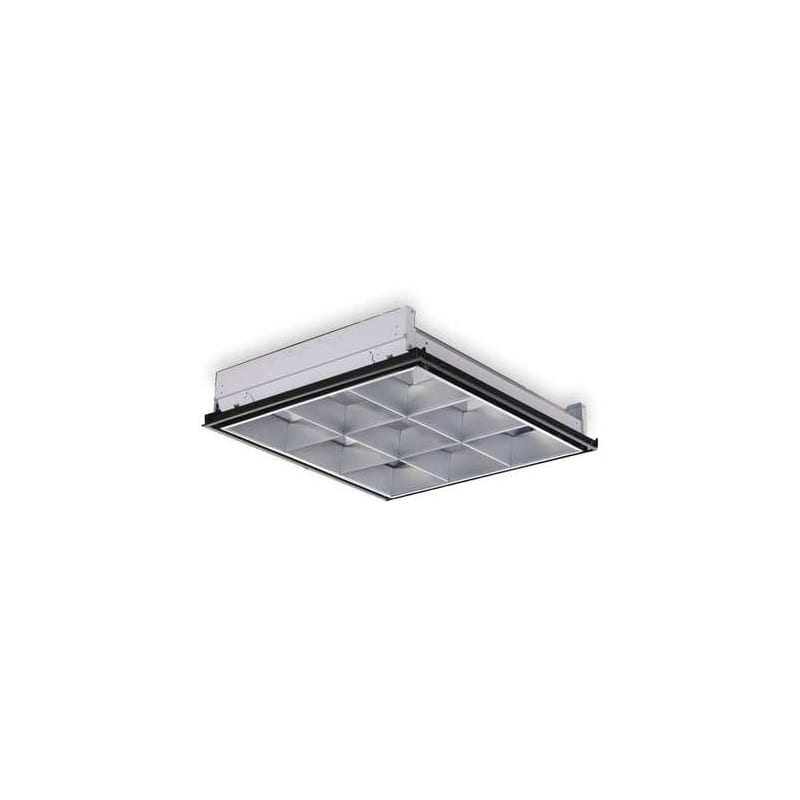 Lithonia Lighting PT2U MV Silver 9-Cell Volt Parabolic Troffer, 2-Feet by 2-Feet