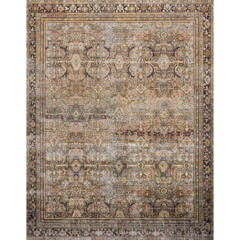 LAYLA Rug 3'-6" x 5'-6" OLIVE / CHARCOAL