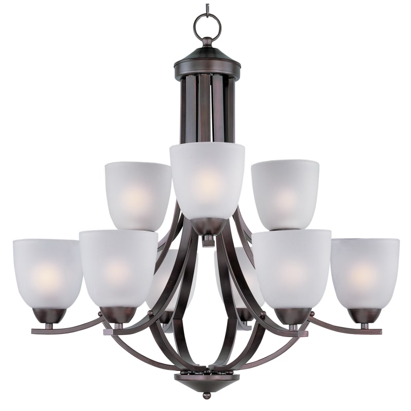Maxim 12755WTPN Rondo Crystal Glass Ball with Fabric Shade Chandelier, 5 Light 300 Watts, 21 Maxim 12755WTPN Rondo Crystal Glass Ball with Fabric Shade Chandelier, 5 Light 300 Watts, 21