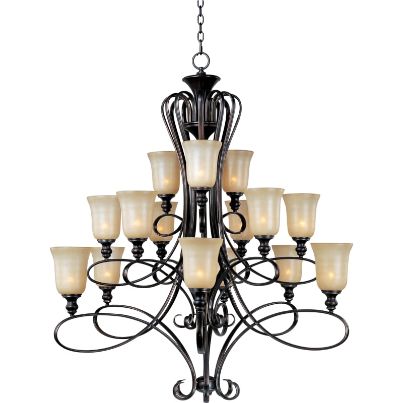 Maxim 12755WTPN Rondo Crystal Glass Ball with Fabric Shade Chandelier, 5 Light 300 Watts, 21 Maxim 12755WTPN Rondo Crystal Glass Ball with Fabric Shade Chandelier, 5 Light 300 Watts, 21