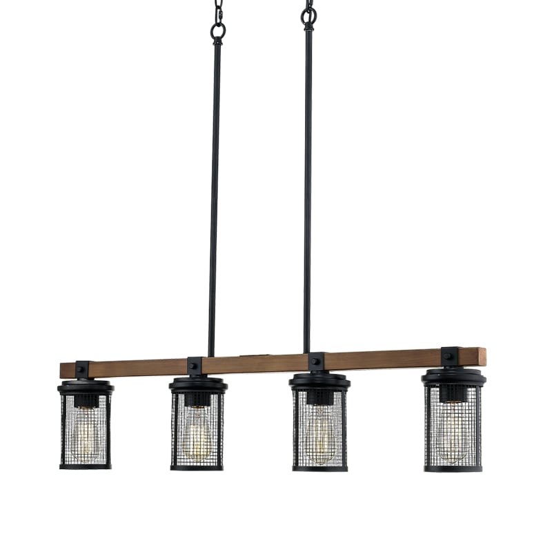 LNC Wood Rectangle Chandeliers 4 Light Kitchen Island Chandelier Lighting LNC Wood Rectangle Chandeliers 4 Light Kitchen Island Chandelier Lighting