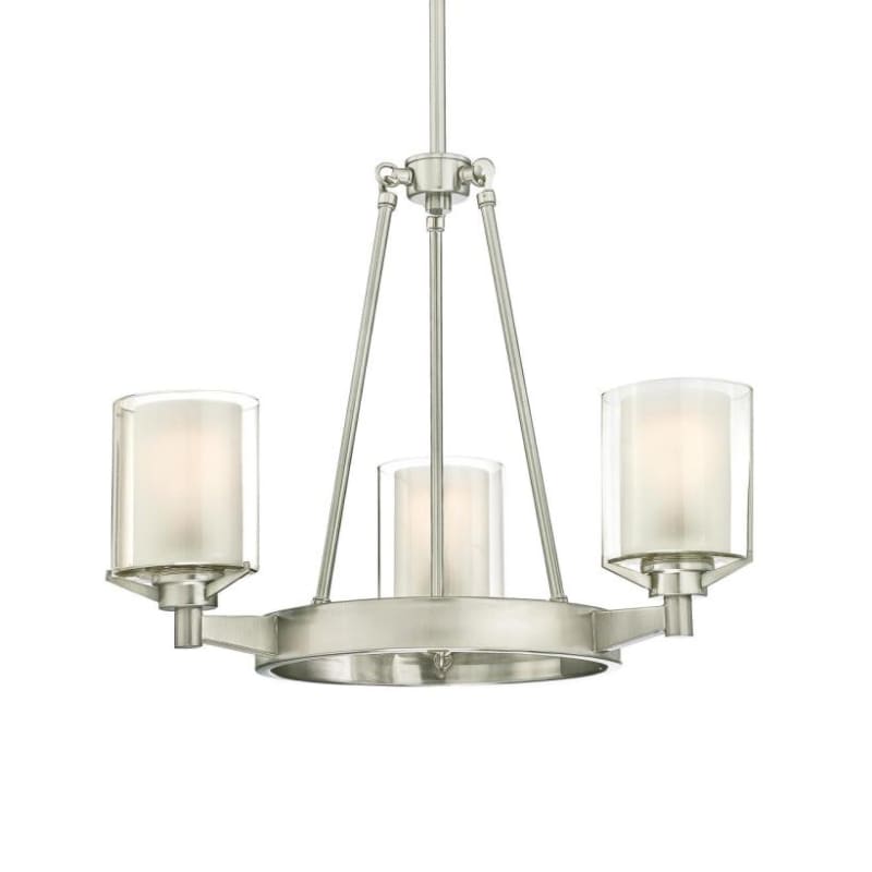 Westinghouse Ramsgate 5 Light Brushed Nickel Chandelier with Westinghouse Ramsgate 5 Light Brushed Nickel Chandelier with