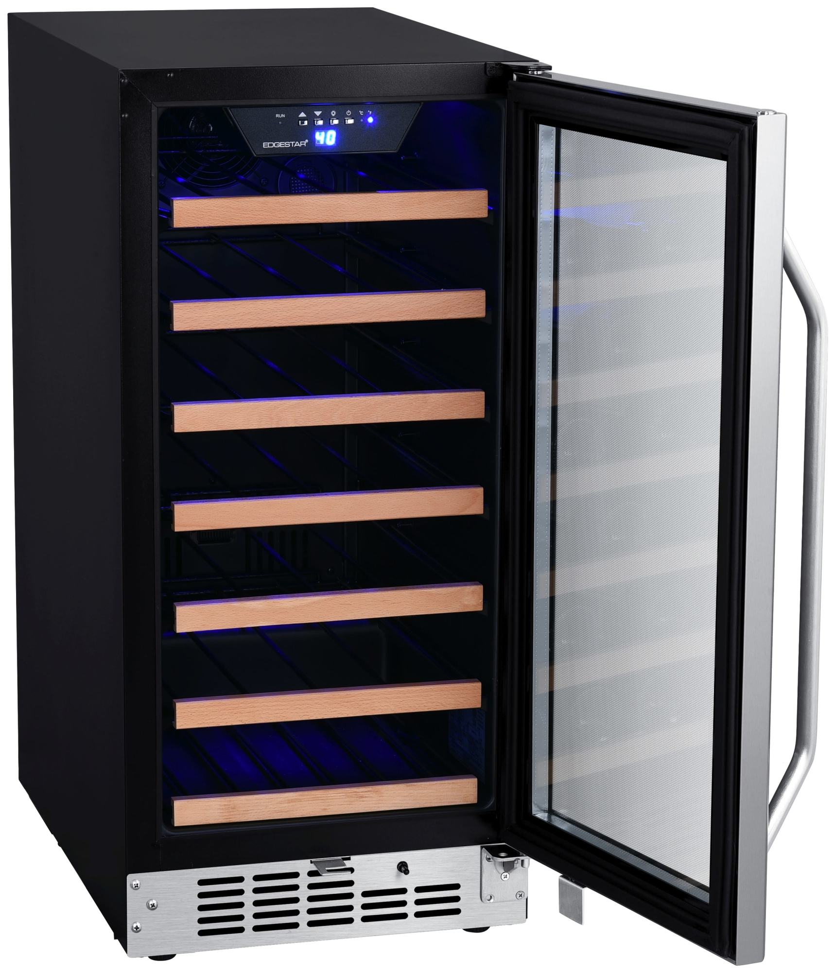 EdgeStar CWR302SZ 15"W 30 Bottle BuiltIn Single Zone Wine Cooler