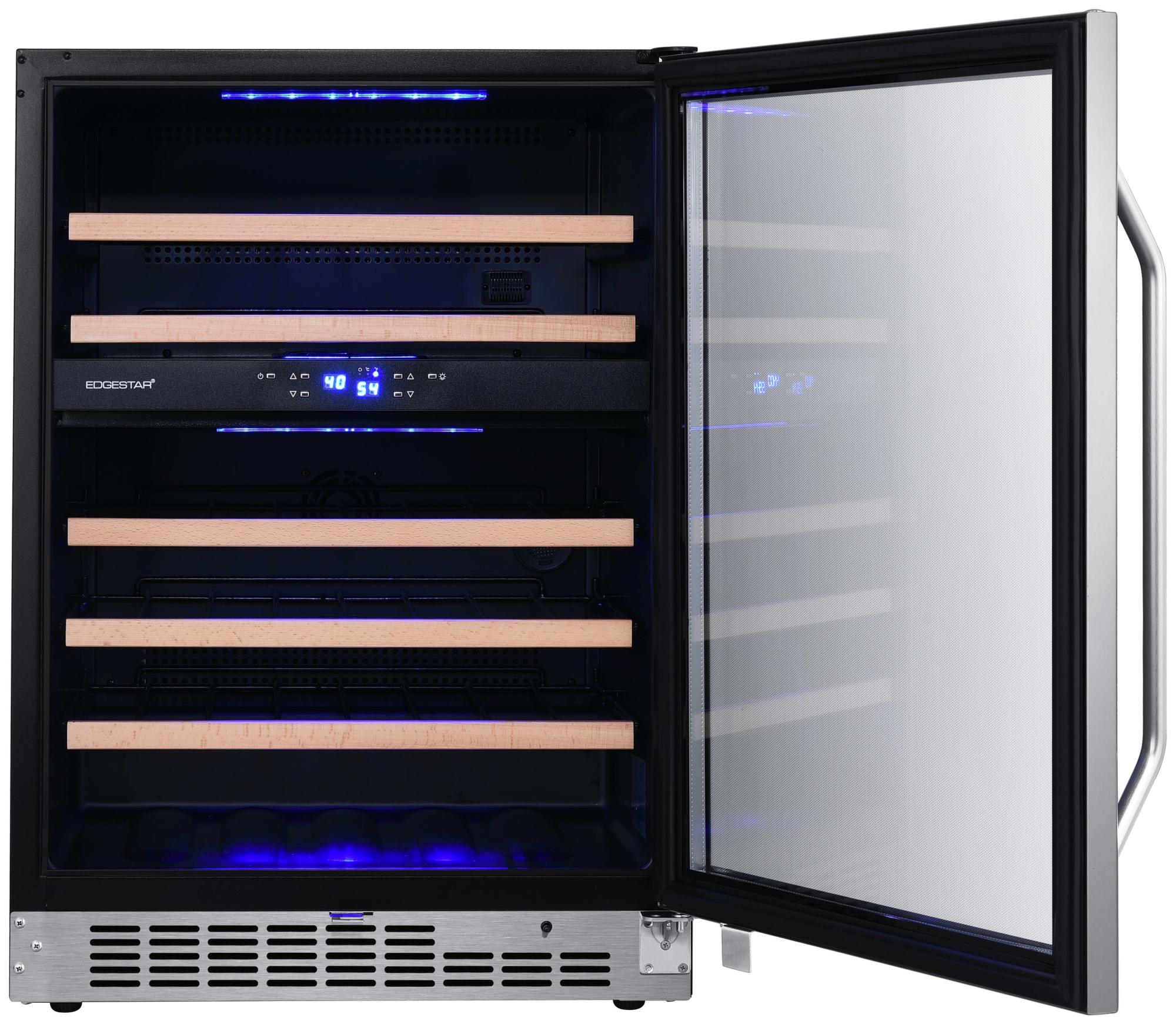 EdgeStar CWR462DZ 24"W 46 Bottle BuiltIn Dual Zone Wine Cooler